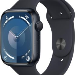 Apple Watch Series 9 (GPS) 45mm Midnight Aluminum - Midnight Sport Band (M/L) | Fitness, ECG, Always-On Display