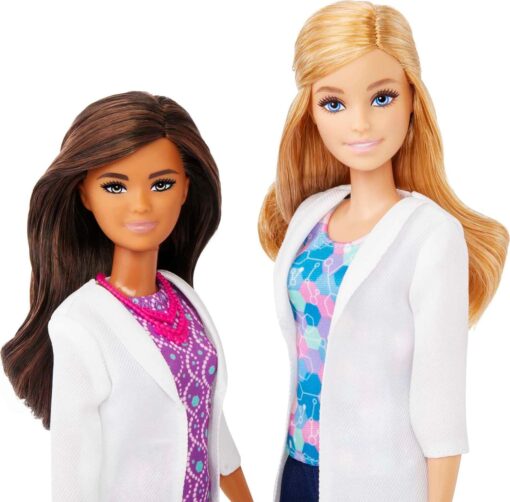 Barbie Careers Science Lab Playset with 2 Scientist Dolls & Bench - STEM Toy Item - Image 3
