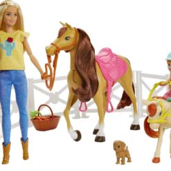 Barbie & Chelsea Horseback Riding Playset - 2 Dolls, 2 Bobbling Horses & 15+ Accessories - Ages 3+