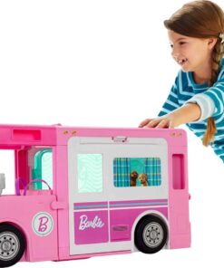 Barbie DreamCamper 3-in-1 Playset with Pool - Transforming Campervan for Dolls