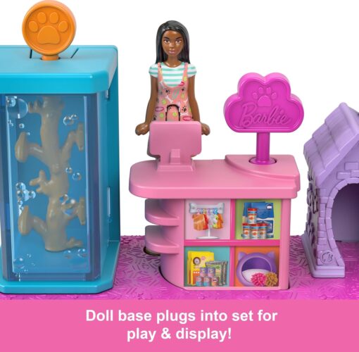 Barbie Mini BarbieLand Pet Boutique Playset - 1.5" Doll, Pet House & Accessories - Image 5