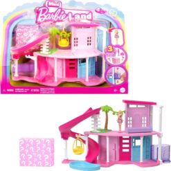 Barbie Mini Dreamhouse Playset - BarbieLand Dollhouse with 1.5" Surprise Doll & Furniture - Ages 4+