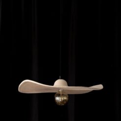 Beige Wabi Sabi Ceramic Pendant Light - Modern Handmade Chandelier - Mother's Day/Christmas Item - Architectural Lighting