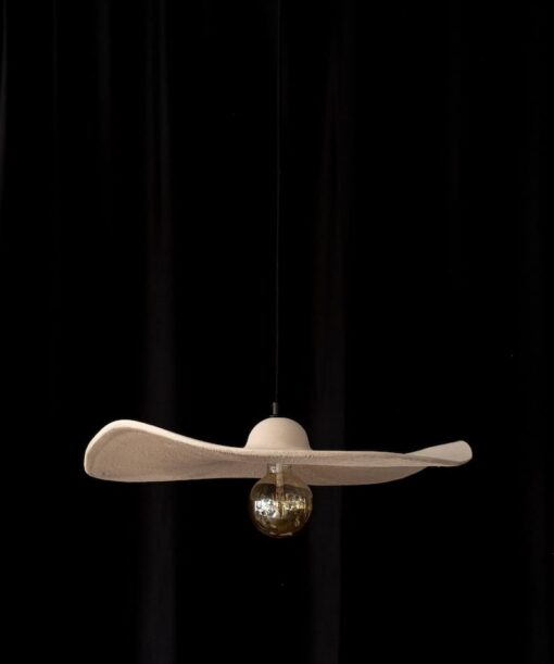 Beige Wabi Sabi Ceramic Pendant Light - Modern Handmade Chandelier - Mother's Day/Christmas Item - Architectural Lighting