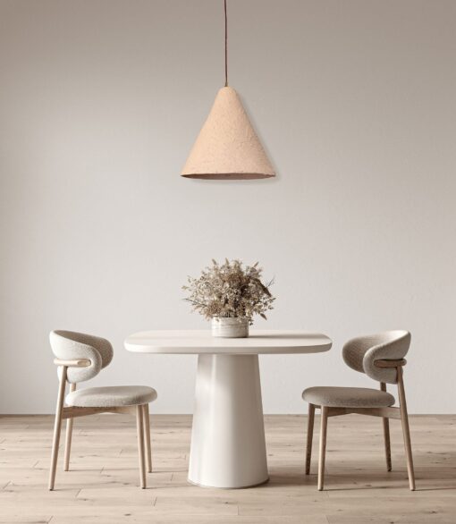 Big Wabi Sabi Ceramic Pendant Light - Japandi Gothic Ceiling Lamp - Handmade Home Decor Item - Image 3