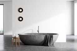 Black Wabi Sabi Ceramic Wall Sconce | Rustic Bedside Lamp | Home Decor Lighting