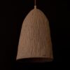 Brown Japandi Ceramic Pendant Light - Wabi Sabi Handmade Ceiling Lamp - Minimalist Home Decor