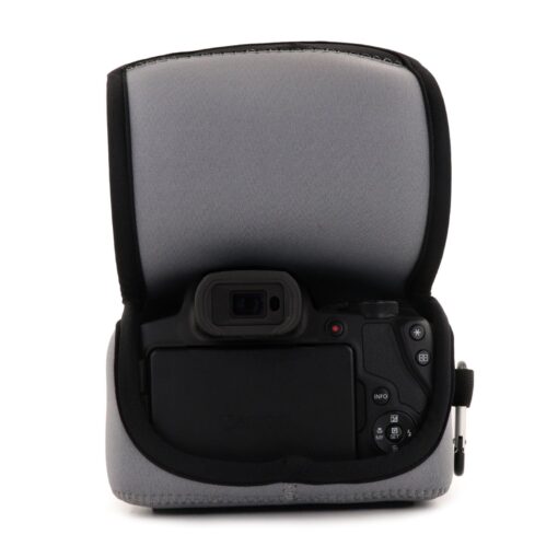 Canon PowerShot SX70 HS Camera Case - Neoprene, Lightweight, Black/Gray - Image 5