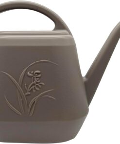 Coffee Brown Watering Can - 1/2 Gallon - Indoor Outdoor Plant Watering - Rustproof Durable