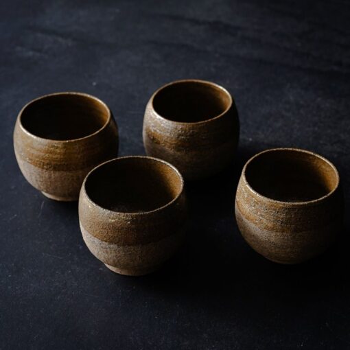 Dark Brown Ceramic Tumbler - Minimalist Mug for Coffee, Wine, Cocktails, Tea & Whiskey - Image 2