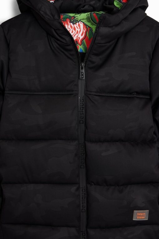 Desigual Boys' Padded Short Overcoat - Stylish Woven Jacket for Kids - Image 3