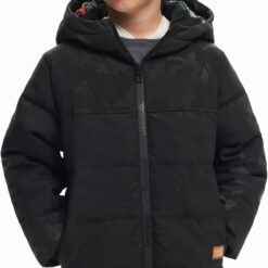Desigual Boys' Padded Short Overcoat - Stylish Woven Jacket for Kids