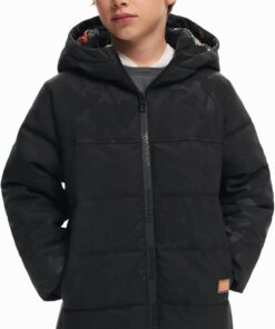 Desigual Boys' Padded Short Overcoat - Stylish Woven Jacket for Kids