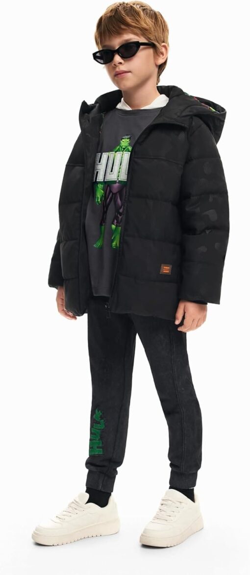 Desigual Boys' Padded Short Overcoat - Stylish Woven Jacket for Kids - Image 4