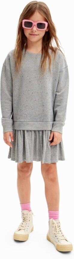 Desigual Girls' Long Sleeve Knit Dress - Fun & Unique Styles