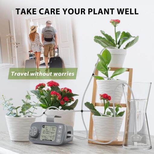 DIAFIELD Automatic Plant Watering System - 15 Potted Plants, 30-Day Timer - Indoor Drip Irrigation Kit - Image 2