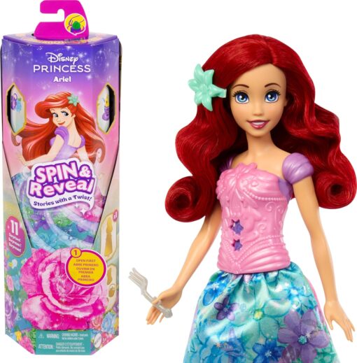 Disney Princess Ariel Spin & Twirl Fashion Doll Set by Mattel - NEW