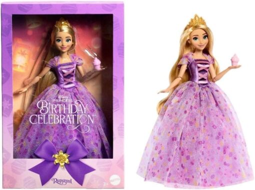 Disney Princess Birthday Rapunzel Doll - Tangled Movie Inspired - Deluxe Fashion Doll - Item for Kids