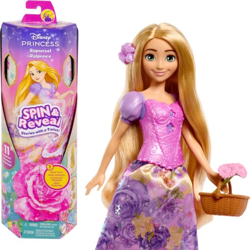 Disney Princess Rapunzel Spin & Twirl Fashion Doll Set by Mattel - NEW