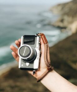 DSLR Camera Neck Strap Wrist Strap - Secure Leather Camera Strap for Men Women - Black Brown Green - S M L