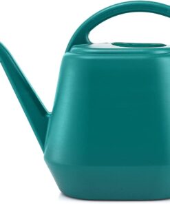 Fasmov 1-Gallon Green Plastic Watering Can - Durable Garden Water Can for Indoor & Outdoor Plants