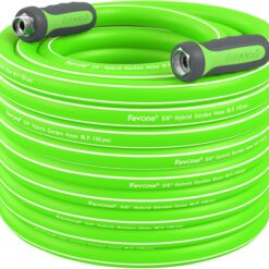 Fevone 80 ft Heavy Duty Garden Hose - 600 PSI Kink-Free Water Hose - Durable & Flexible Hybrid Polymer - 3/4" GHT, Drinking Water Safe