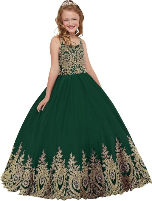 Flower Girl Dress Princess Pageant Gown Kids Party Prom Ball Formal Dresses ABAO SISTER - Image 4