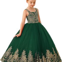 Flower Girl Dress Princess Pageant Gown Kids Party Prom Ball Formal Dresses ABAO SISTER