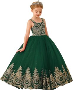Flower Girl Dress Princess Pageant Gown Kids Party Prom Ball Formal Dresses ABAO SISTER