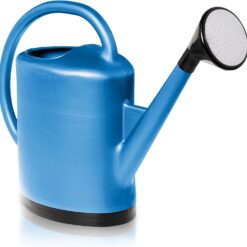 French Blue Watering Can 3 Gallon - Indoor Outdoor Plant Waterer with Rose Sprinkler