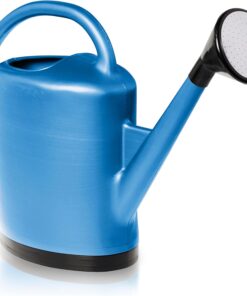 French Blue Watering Can 3 Gallon - Indoor Outdoor Plant Waterer with Rose Sprinkler