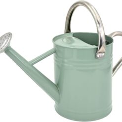 Galvanized Steel Watering Can 1 Gallon - Outdoor Metal Watering Can with Removable Spout - Perfect Home & Garden
