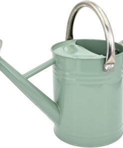 Galvanized Steel Watering Can 1 Gallon - Outdoor Metal Watering Can with Removable Spout - Perfect Home & Garden