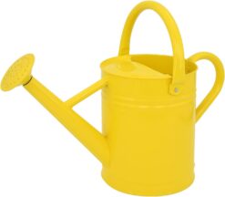 Galvanized Steel Watering Can 1 Gallon - Outdoor Metal Watering Can with Removable Spout - Perfect Home & Garden