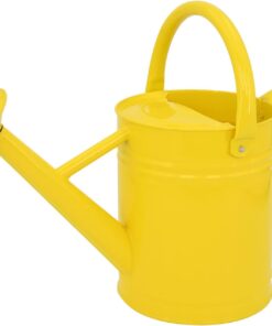 Galvanized Steel Watering Can 1 Gallon - Outdoor Metal Watering Can with Removable Spout - Perfect Home & Garden