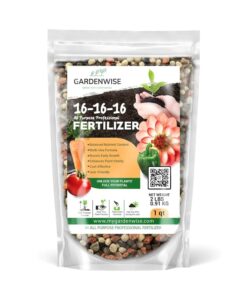 GARDENWISE 16-16-16 All Purpose Fertilizer - Lawn, Garden, Tree & Shrub Feed - Professional Grade