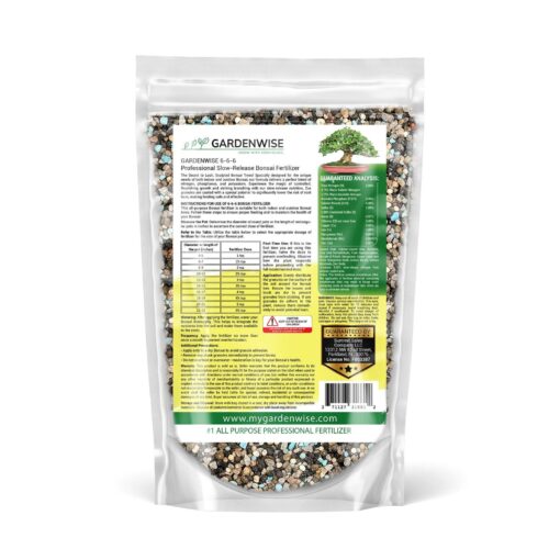 GARDENWISE 6-6-6 Bonsai Fertilizer - Slow Release, All-Purpose Plant Food for Dense Growth - Image 2