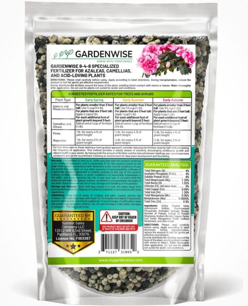 GARDENWISE 8-4-8 Acid Loving Plant Food - Image 3