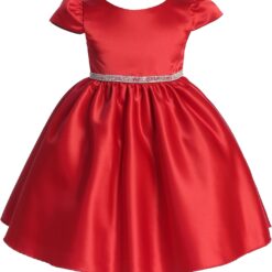 Girls Christmas Dress Made in USA - Holiday Party Red Dresses Ni?as - Rojo Vestidos Navide?os