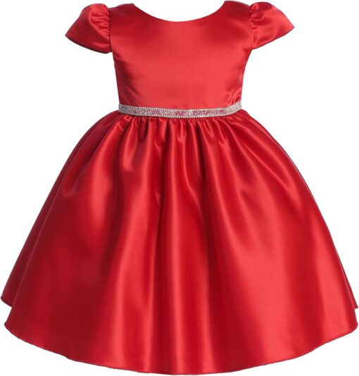 Girls Christmas Dress Made in USA - Holiday Party Red Dresses Ni?as - Rojo Vestidos Navide?os