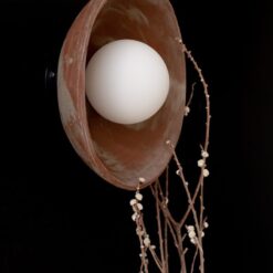 Handcrafted Ceramic Wall Sconce - Rustic Large Outdoor/Indoor Wall Lamp - Bedside Light - Home Decor