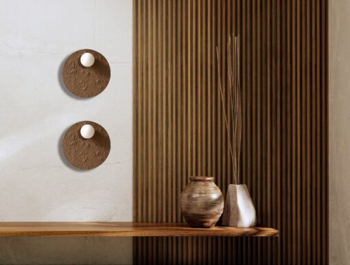 Handcrafted Ceramic Wall Sconce - Rustic Wabi Sabi Bedside Lamp - Home Decor Lighting - Image 2