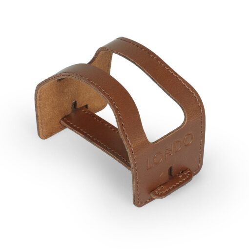 Handcrafted Leather Coasters with Holder - Set of 6 - Non-Slip Drink Coasters for Coffee Table Protection - Image 5
