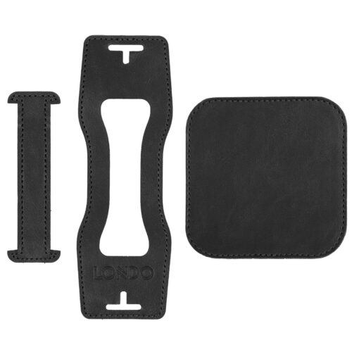 Handcrafted Leather Coasters with Holder - Set of 6 - Non-Slip Drink Coasters for Coffee Table Protection - Image 3