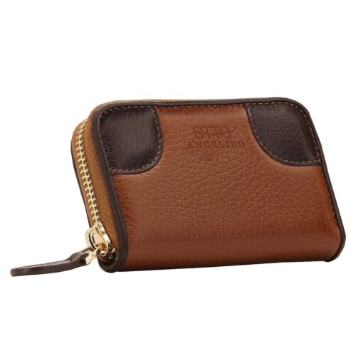 Handcrafted Top Grain Leather RFID Wallet - Women's Zipper Clutch Checkbook Organizer - Image 5