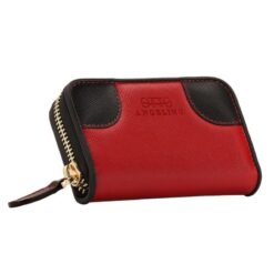 Handcrafted Top Grain Leather RFID Wallet - Women's Zipper Clutch Checkbook Organizer