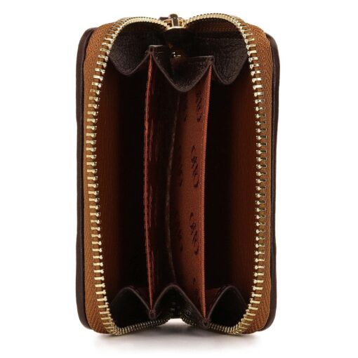 Handcrafted Top Grain Leather RFID Wallet - Zippered Checkbook, Coin & Card Slots - Image 6