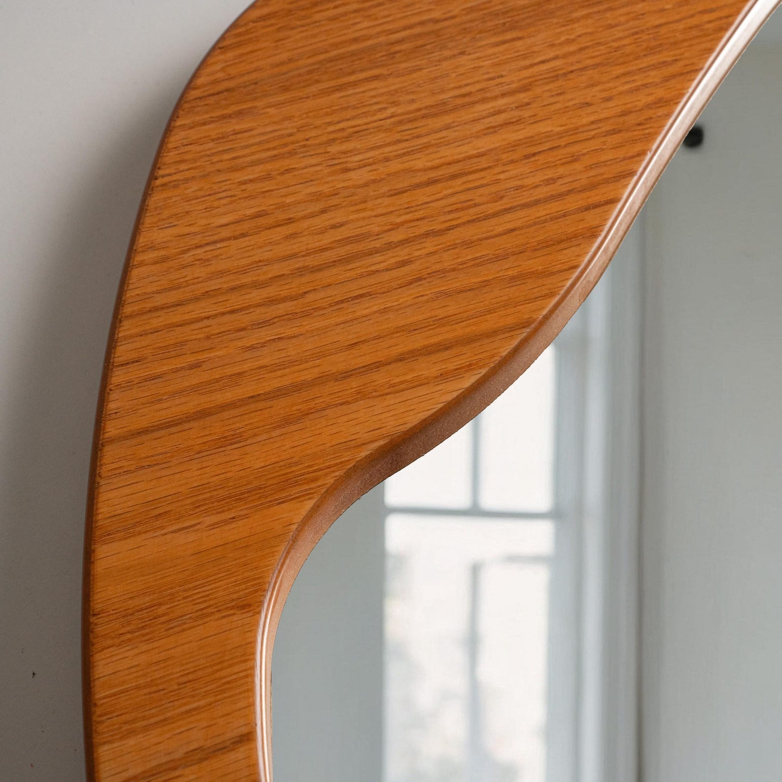 Handcrafted Wood Mirror - Quirky Bathroom Decor, Unique Item for Home & Couples - Christmas Accent - Image 4