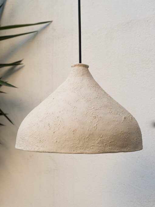 Handmade Ceramic Dome Pendant Light - Wabi Sabi Kitchen Island Chandelier - Custom Design - Home Item - Image 2