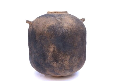 Handmade Ceramic Vase - Large Beige & Black Textured Decor - Unique New Home/Hostess Item - Image 2